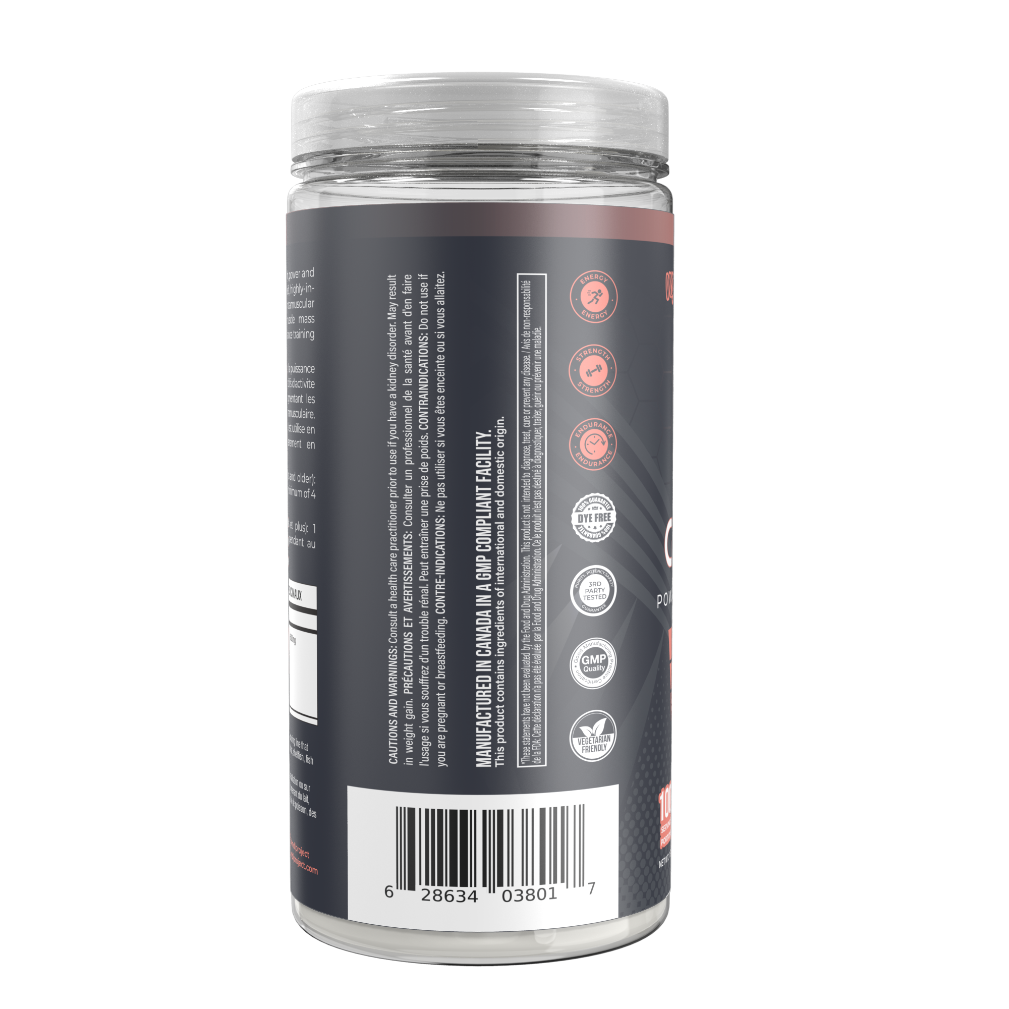 CLEAN CREATINE POWDER - PURE CREATINE HCL